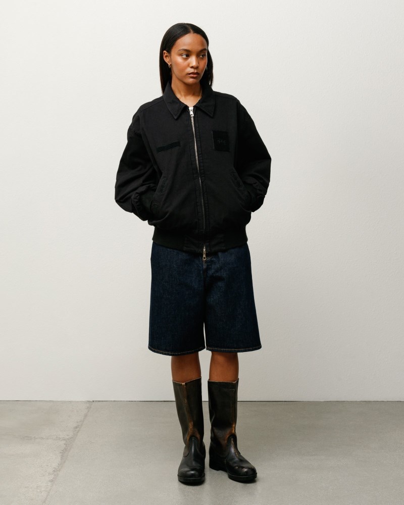 Stüssy Flight Bomber Pánské WB93-2443K4 | Stussy Bundy Černé