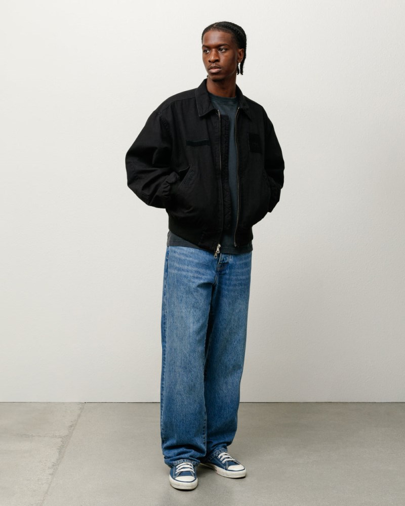 Stüssy Flight Bomber Pánské WB93-2443K4 | Stussy Bundy Černé