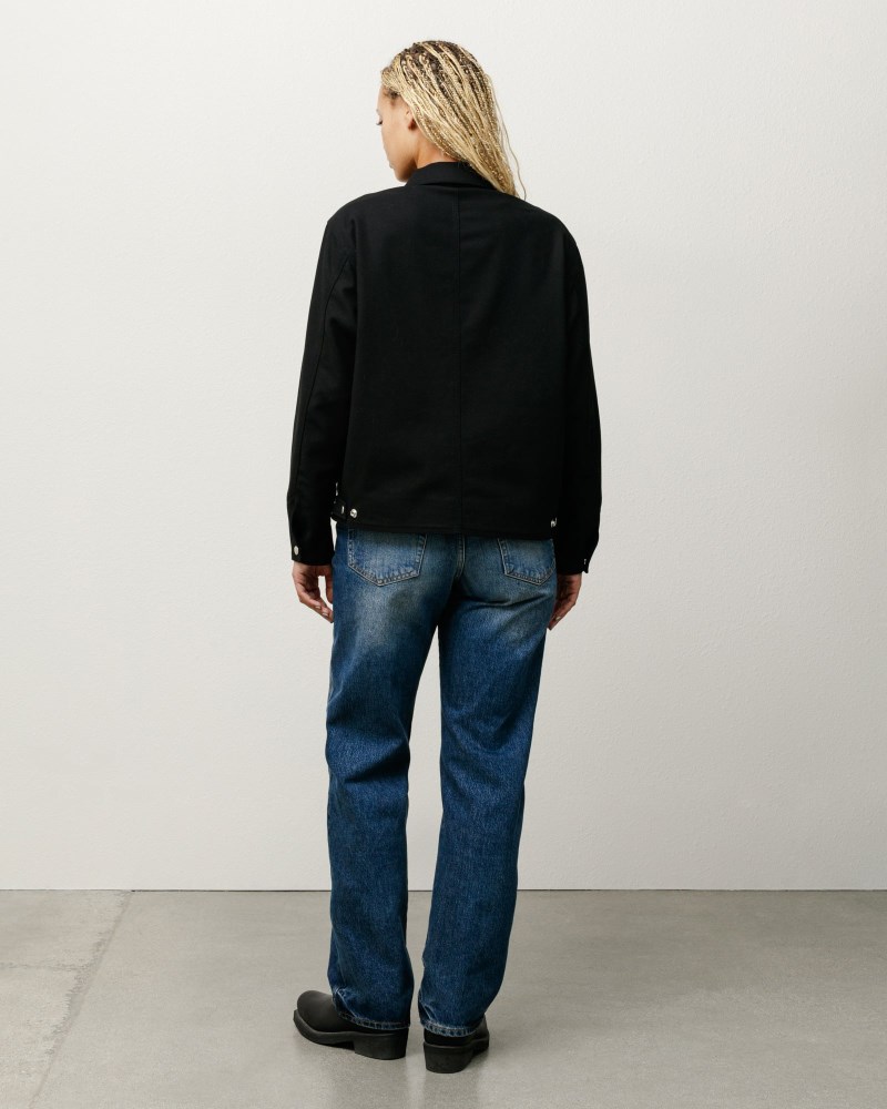 Stüssy Garage Jacket Gabardine Pánské TL57-9237A5 | Stussy Bundy Černé