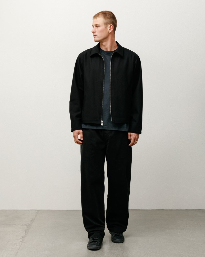 Stüssy Garage Jacket Gabardine Pánské TL57-9237A5 | Stussy Bundy Černé