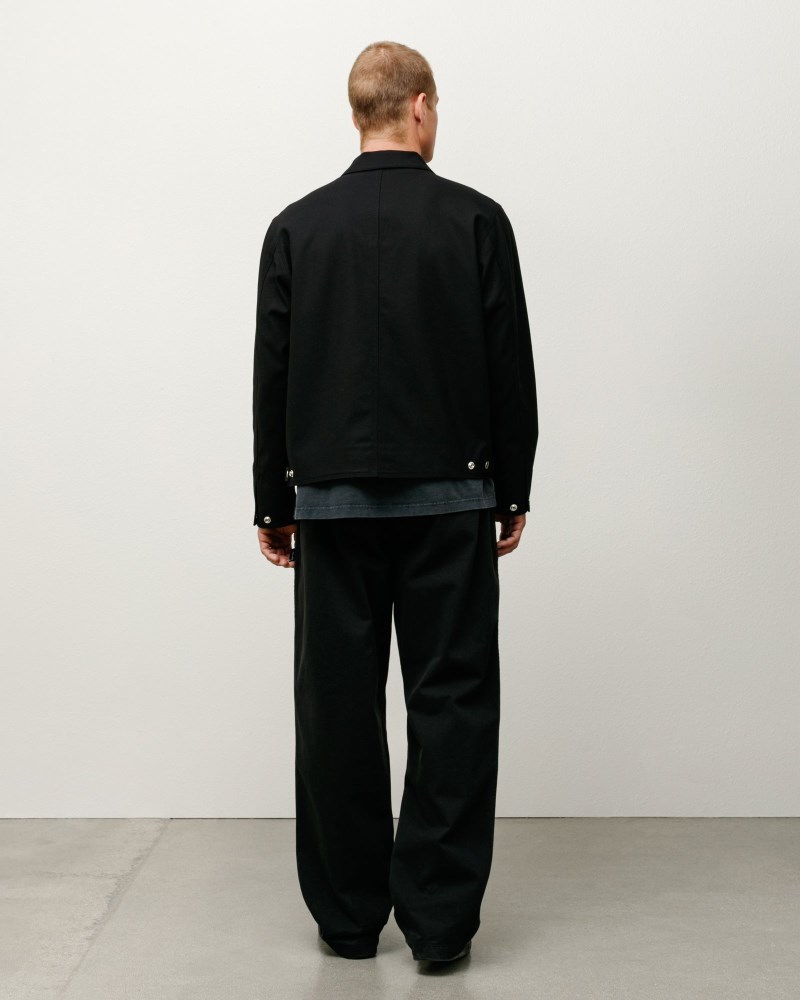 Stüssy Garage Jacket Gabardine Pánské TL57-9237A5 | Stussy Bundy Černé