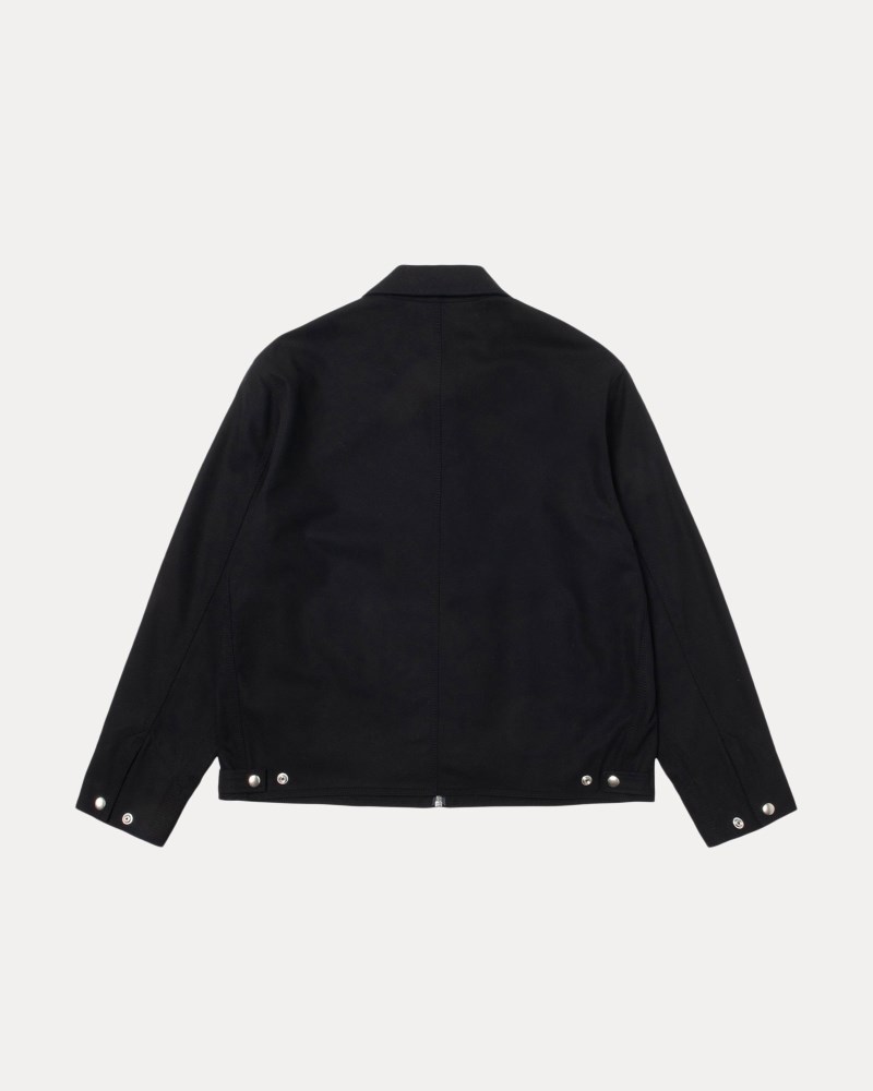 Stüssy Garage Jacket Gabardine Pánské TL57-9237A5 | Stussy Bundy Černé