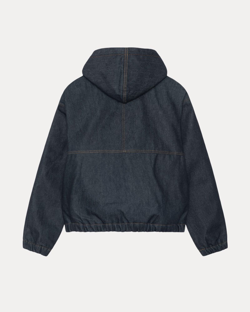 Stüssy Insulated Work Jacket Denim Pánské AC18-5758S9 | Stussy Bundy Indigo