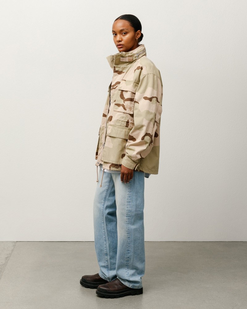 Stüssy M65 Jacket Pánské TP17-0437L6 | Stussy Bundy Hnědé Maskáčové