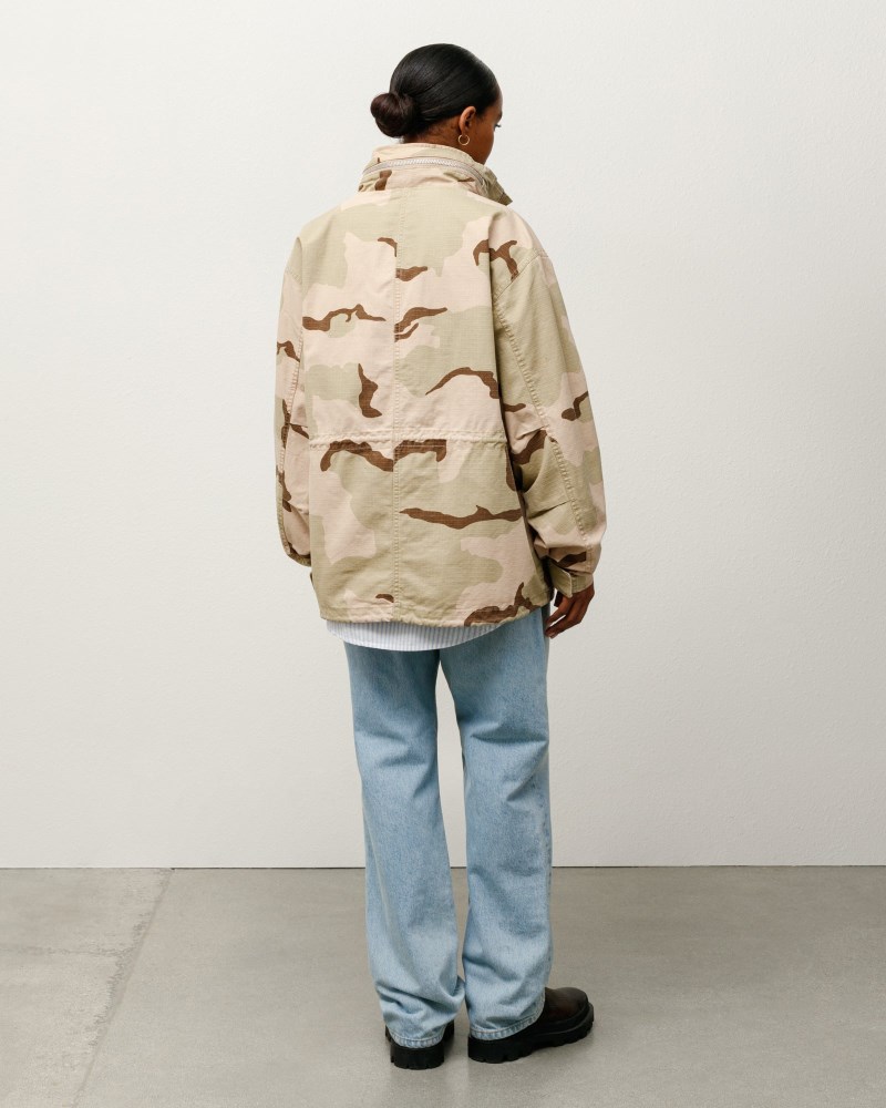 Stüssy M65 Jacket Pánské TP17-0437L6 | Stussy Bundy Hnědé Maskáčové