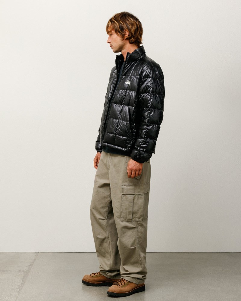 Stüssy Midweight Puffer Pánské HE45-3185V6 | Stussy Bundy Černé