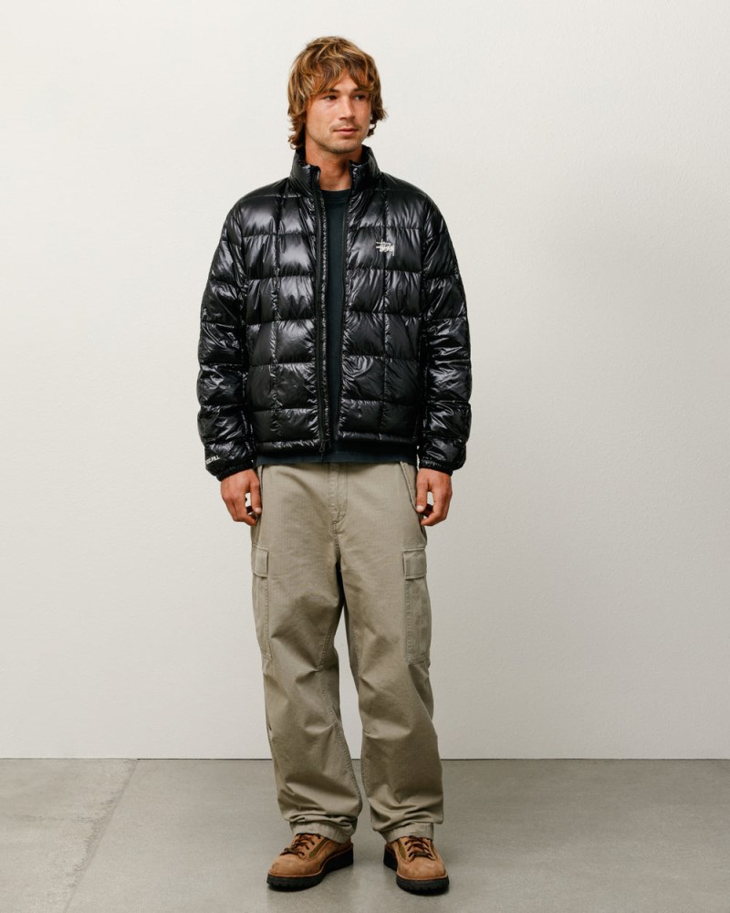 Stüssy Midweight Puffer Pánské HE45-3185V6 | Stussy Bundy Černé