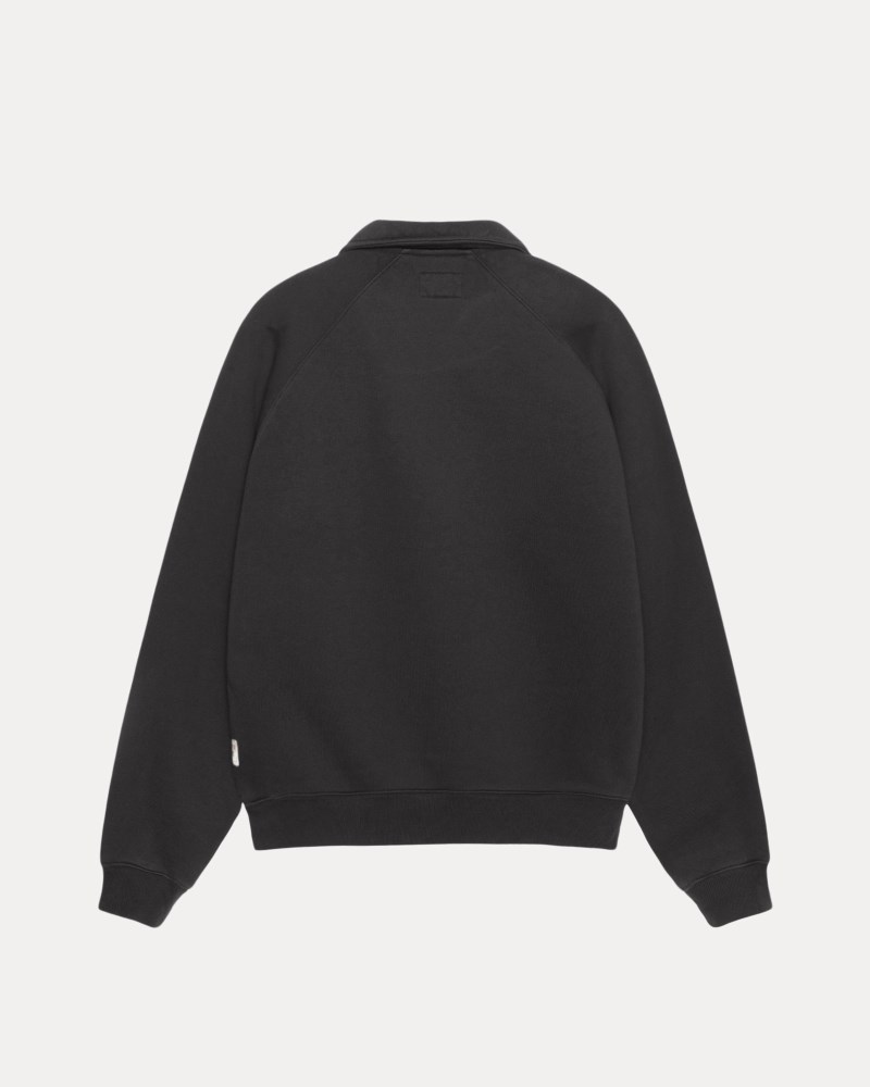 Stüssy Relaxed Half Zip Pánské RF85-3325I2 | Stussy Bundy Černé