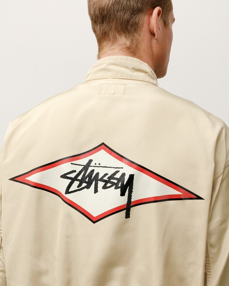 Stüssy Surf Team Harrington Jacket Pánské WB84-8514M1 | Stussy Bundy Hnědé