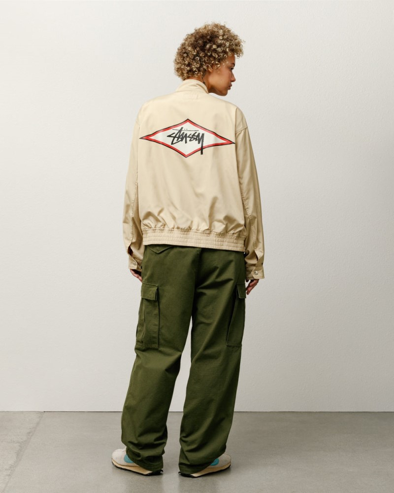 Stüssy Surf Team Harrington Jacket Pánské WB84-8514M1 | Stussy Bundy Hnědé