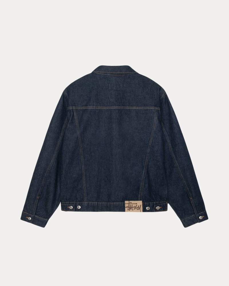 Stüssy Trucker Jacket Denim Pánské VN21-3661U2 | Stussy Bundy Indigo