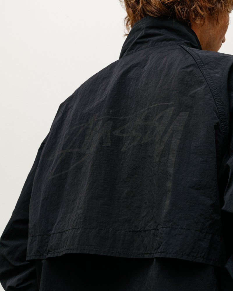 Stüssy Warm Up Jacket Pánské XX57-9977U8 | Stussy Bundy Černé