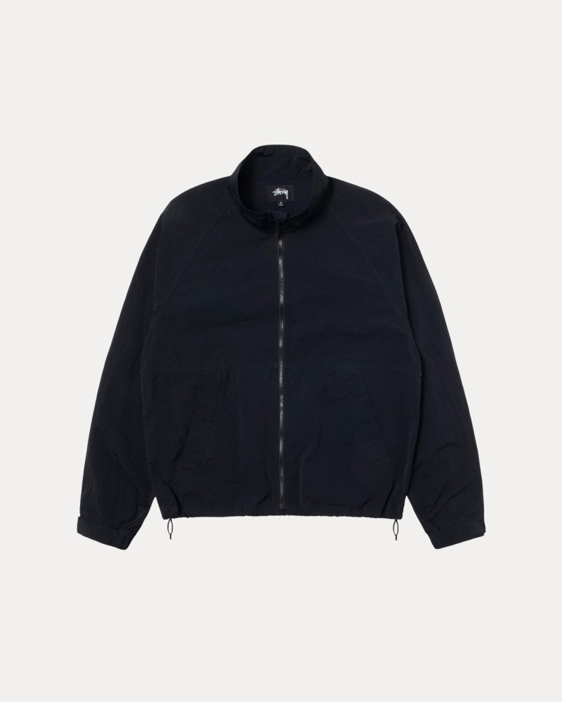 Stüssy Warm Up Jacket Pánské XX57-9977U8 | Stussy Bundy Černé