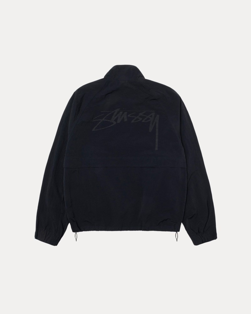 Stüssy Warm Up Jacket Pánské XX57-9977U8 | Stussy Bundy Černé