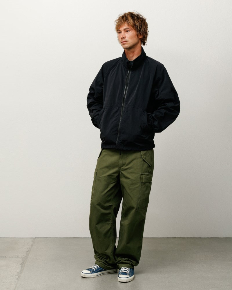 Stüssy Warm Up Jacket Pánské XX57-9977U8 | Stussy Bundy Černé