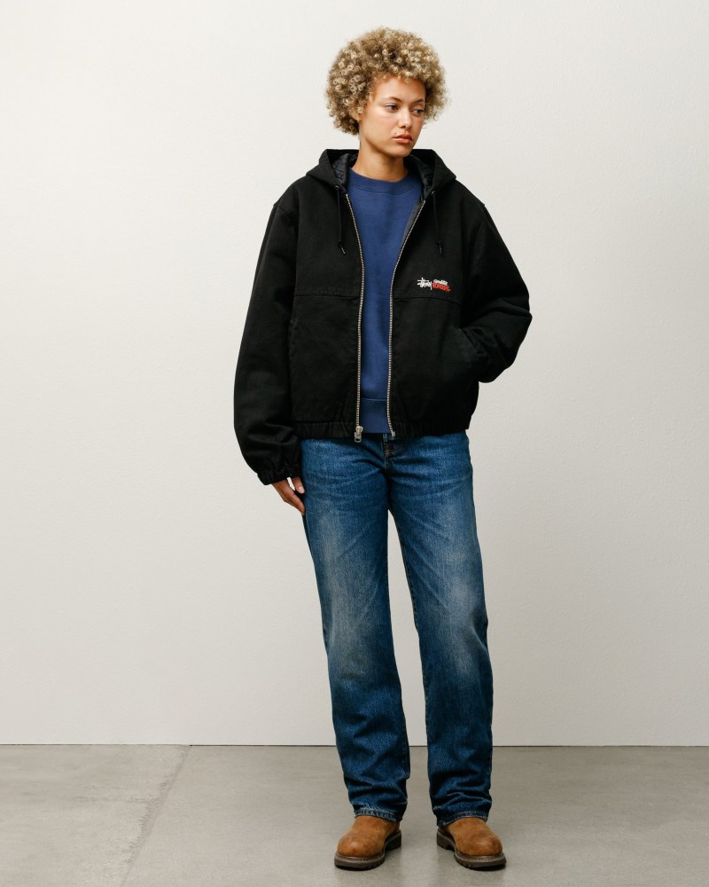 Stüssy Work Jacket Insulated Canvas Pánské CG86-0056W4 | Stussy Bundy Černé