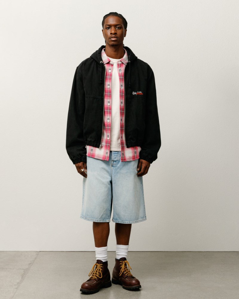 Stüssy Work Jacket Insulated Canvas Pánské CG86-0056W4 | Stussy Bundy Černé