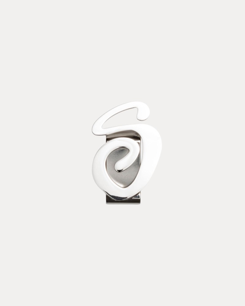 Stüssy Swirly S Money Clip Pánské XM82-9872Y9 | Stussy Clip Stříbrné