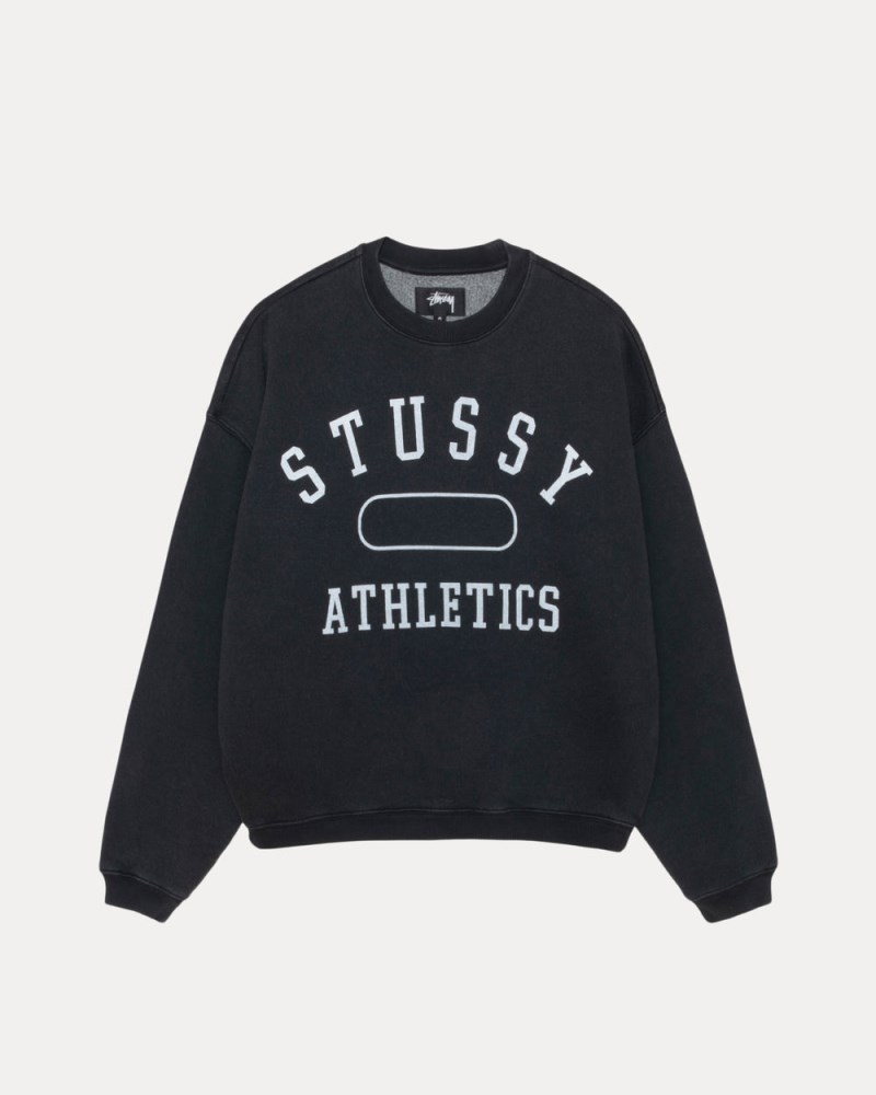 Stüssy Athletics Crew Pánské US89-1749D7 | Stussy Crewneck Černé