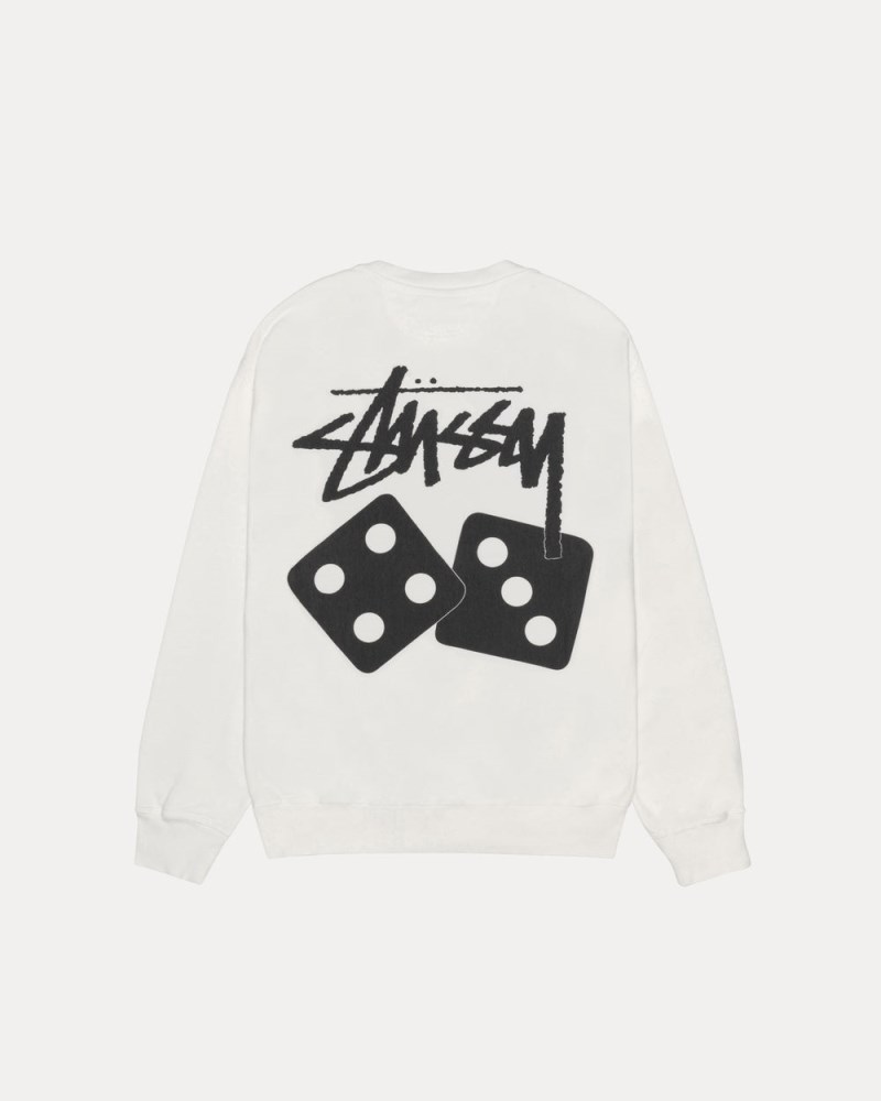 Stüssy Dice Crew Pigment Dyed Pánské TW07-6487M1 | Stussy Crewneck Béžový