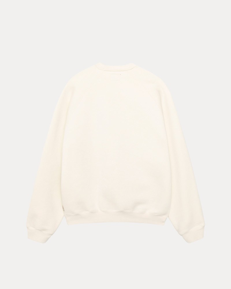 Stüssy Fleece Raglan Crew Pánské LC17-6187M2 | Stussy Crewneck Béžový