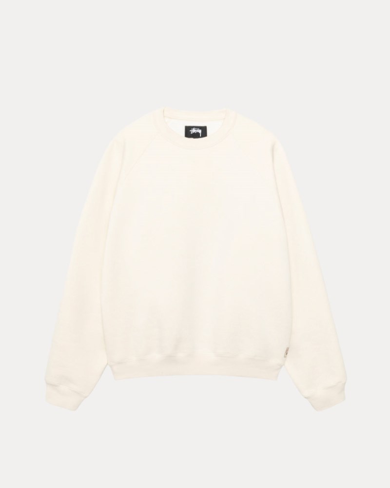 Stüssy Fleece Raglan Crew Pánské LC17-6187M2 | Stussy Crewneck Béžový