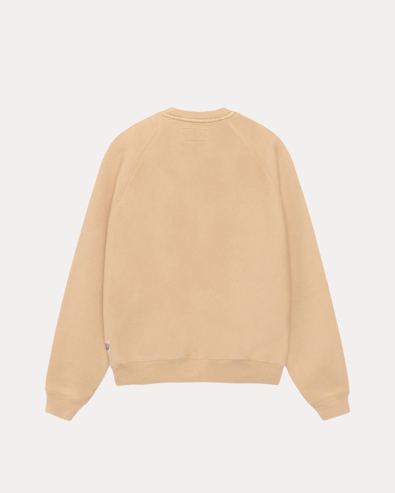 Stüssy Relaxed Crew Pánské CD05-3605X0 | Stussy Crewneck Hnědožlutý