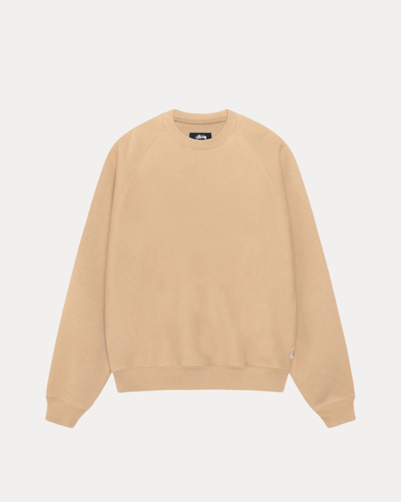 Stüssy Relaxed Crew Pánské CD05-3605X0 | Stussy Crewneck Hnědožlutý
