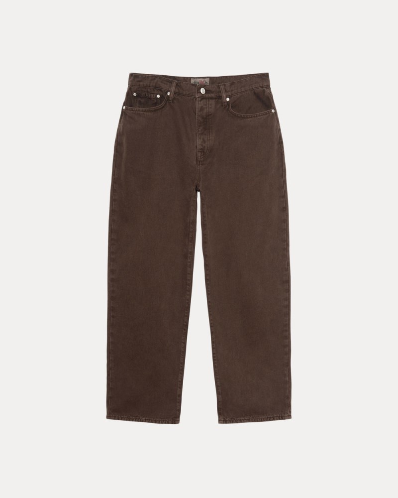 Stüssy Big Ol' Jean Washed Canvas Pánské XN77-6887X4 | Stussy Džíny Hnědé