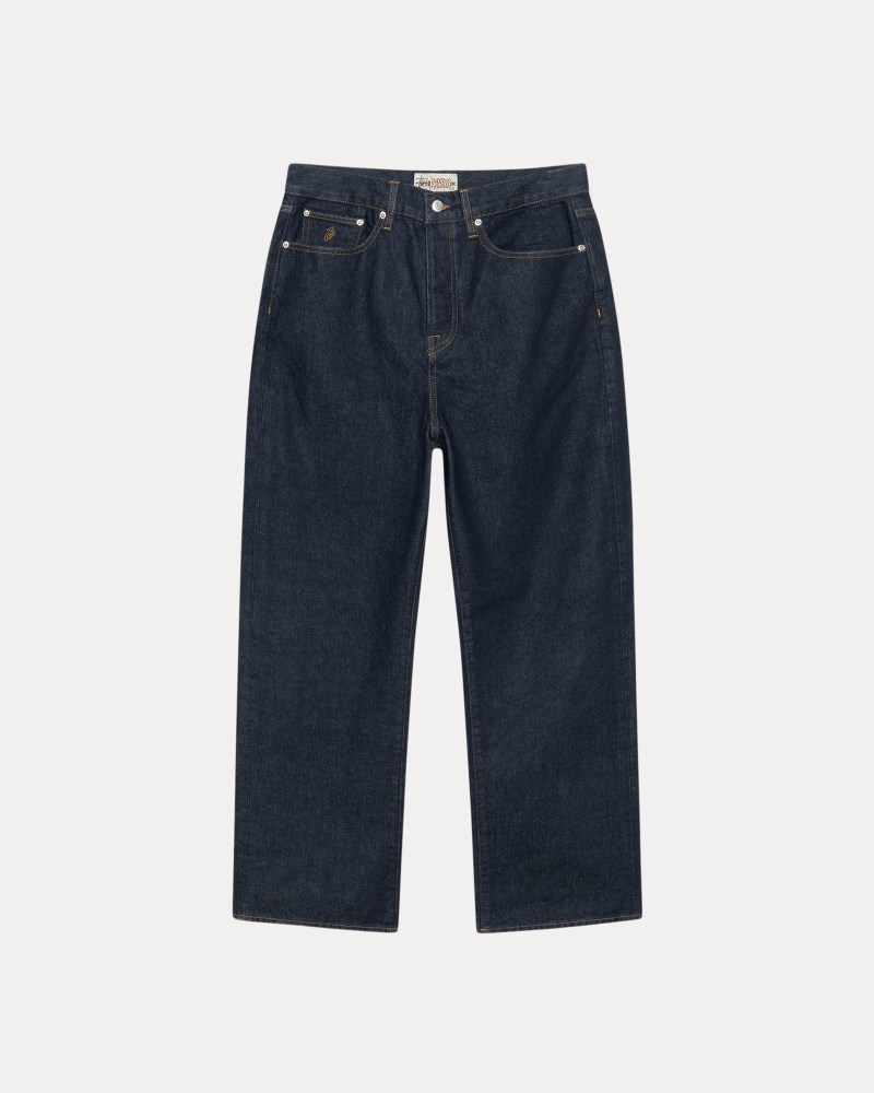 Stüssy Relaxed Jean Denim Pánské UK71-0551U8 | Stussy Džíny Indigo