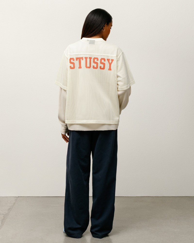 Stüssy Team Jersey 80 Pánské GA97-1567J0 | Stussy Dres Béžový