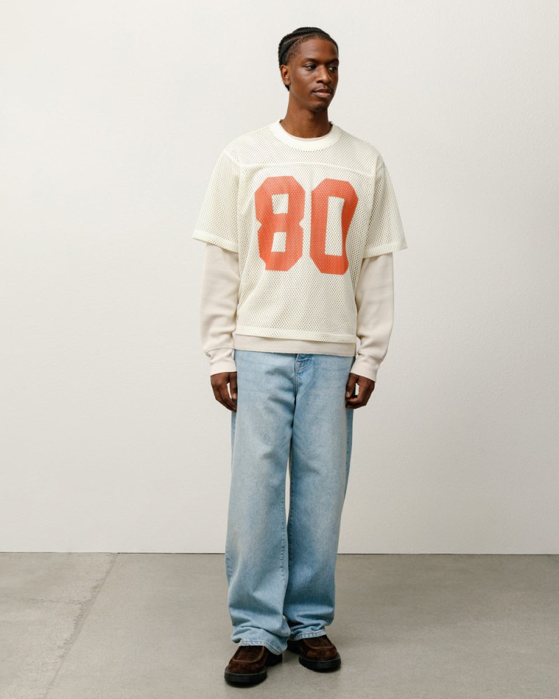 Stüssy Team Jersey 80 Pánské GA97-1567J0 | Stussy Dres Béžový