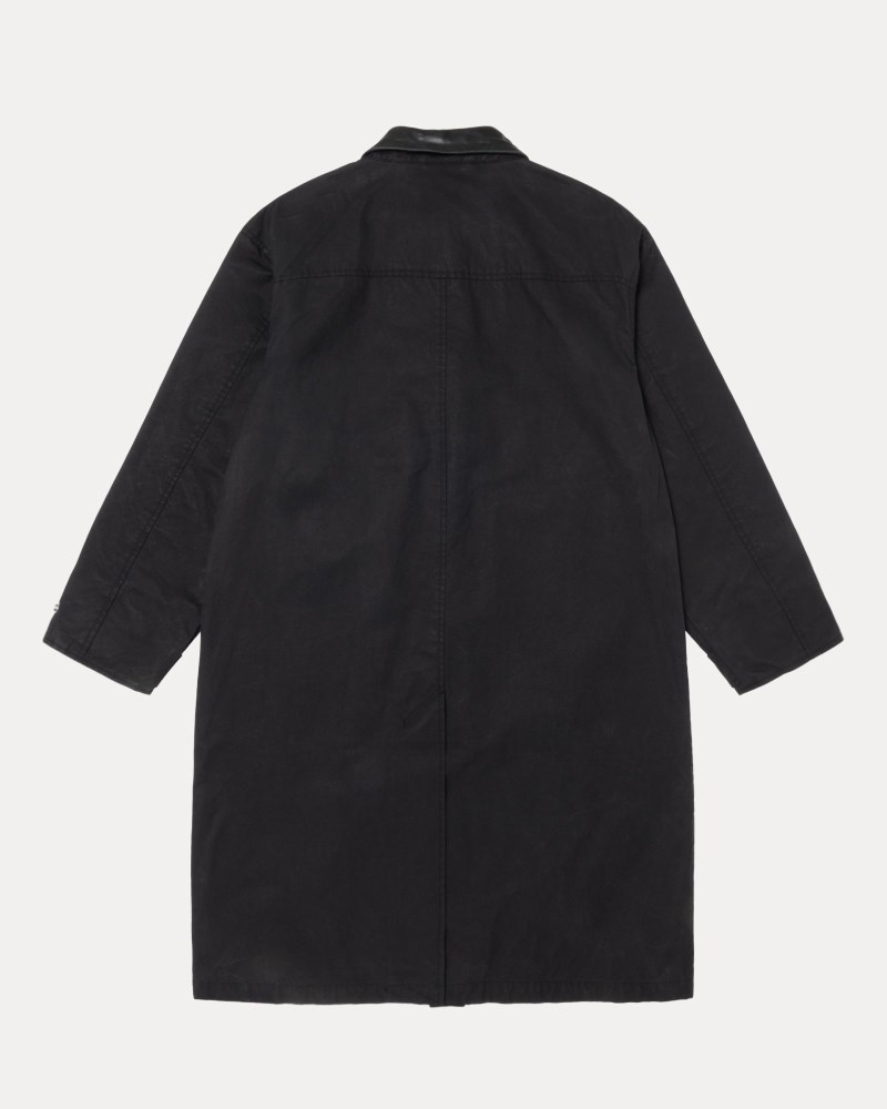 Stüssy Duster Coat Pánské KD64-9344J1 | Stussy Kabáty Černé