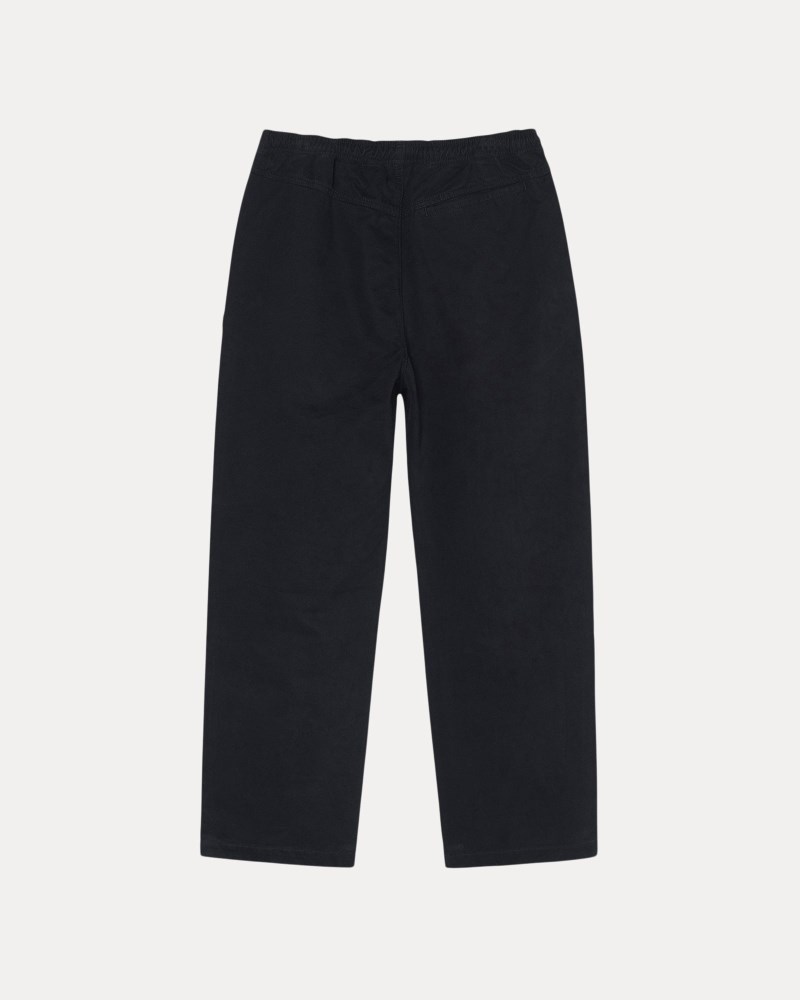 Stüssy Beach Pant Brushed Cotton Pánské BB56-3116L7 | Stussy Kalhoty Černé