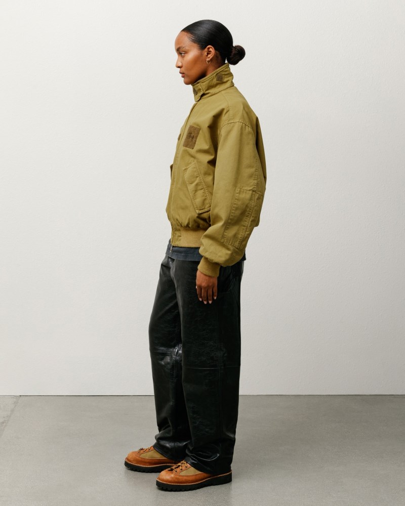 Stüssy Carpenter Pant Leather Pánské BF29-7609H0 | Stussy Kalhoty Černé