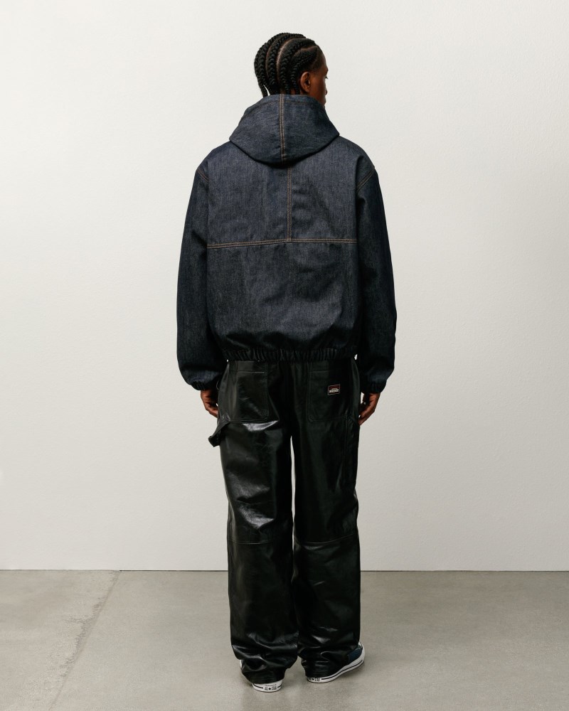 Stüssy Carpenter Pant Leather Pánské BF29-7609H0 | Stussy Kalhoty Černé
