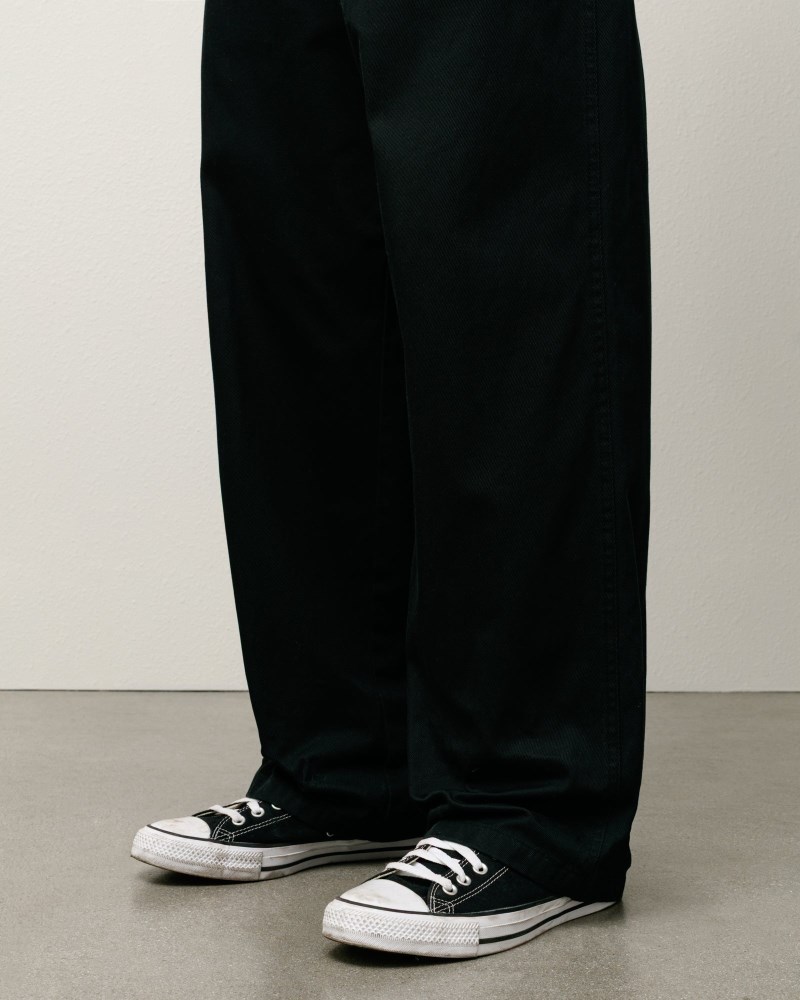 Stüssy Chino Work Pant Pánské BQ27-4297B3 | Stussy Kalhoty Černé