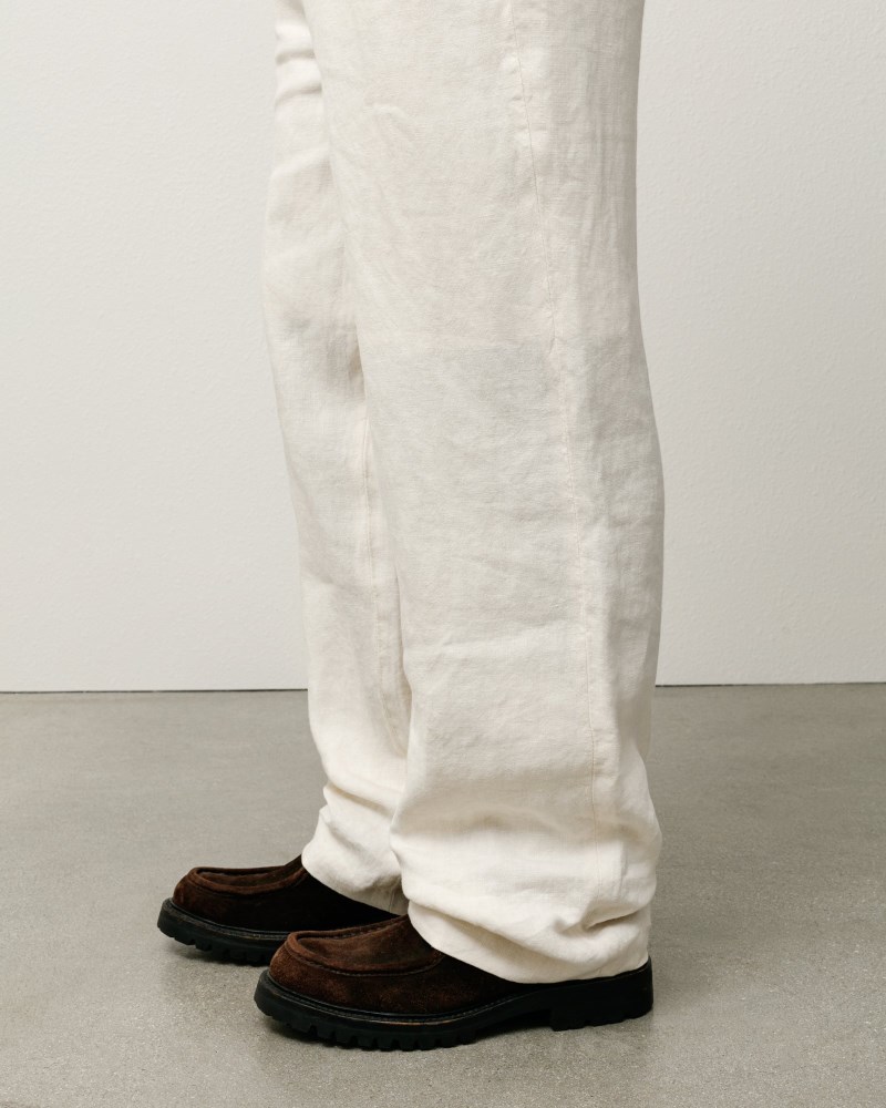 Stüssy Relaxed Trouser Textured Linen Pánské TZ40-4960R2 | Stussy Kalhoty Krém