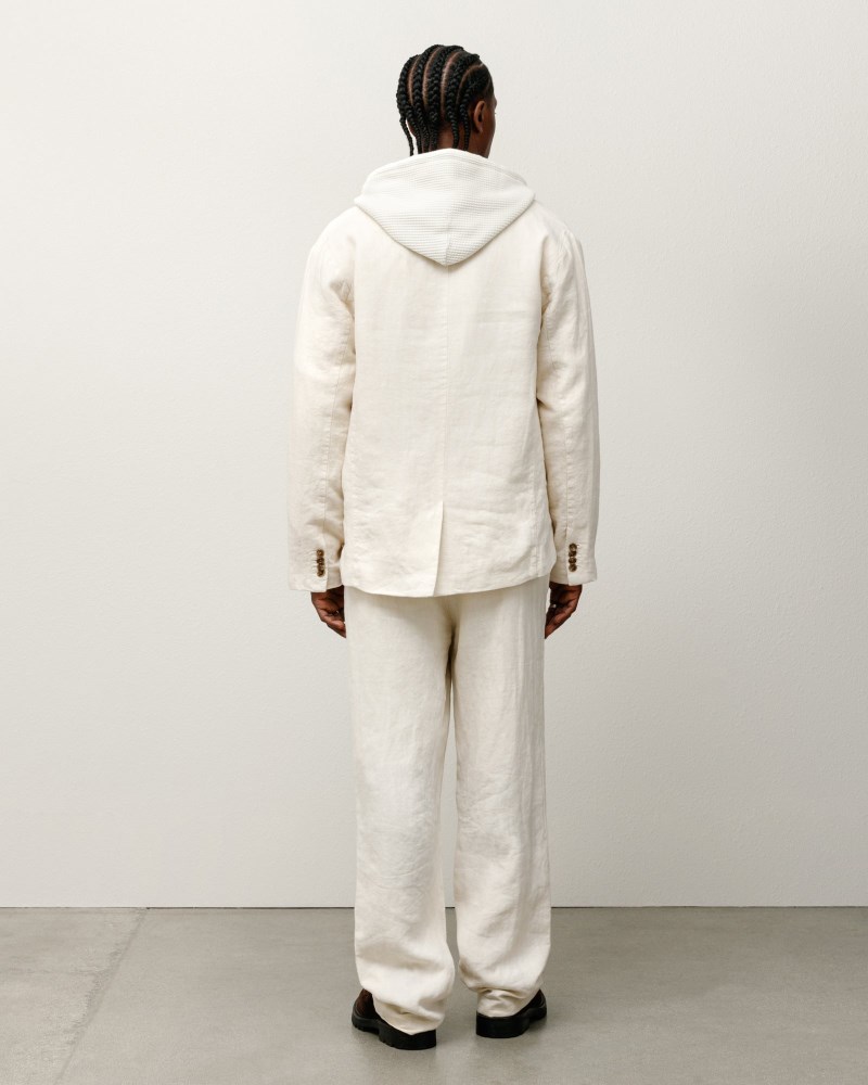 Stüssy Relaxed Trouser Textured Linen Pánské TZ40-4960R2 | Stussy Kalhoty Krém