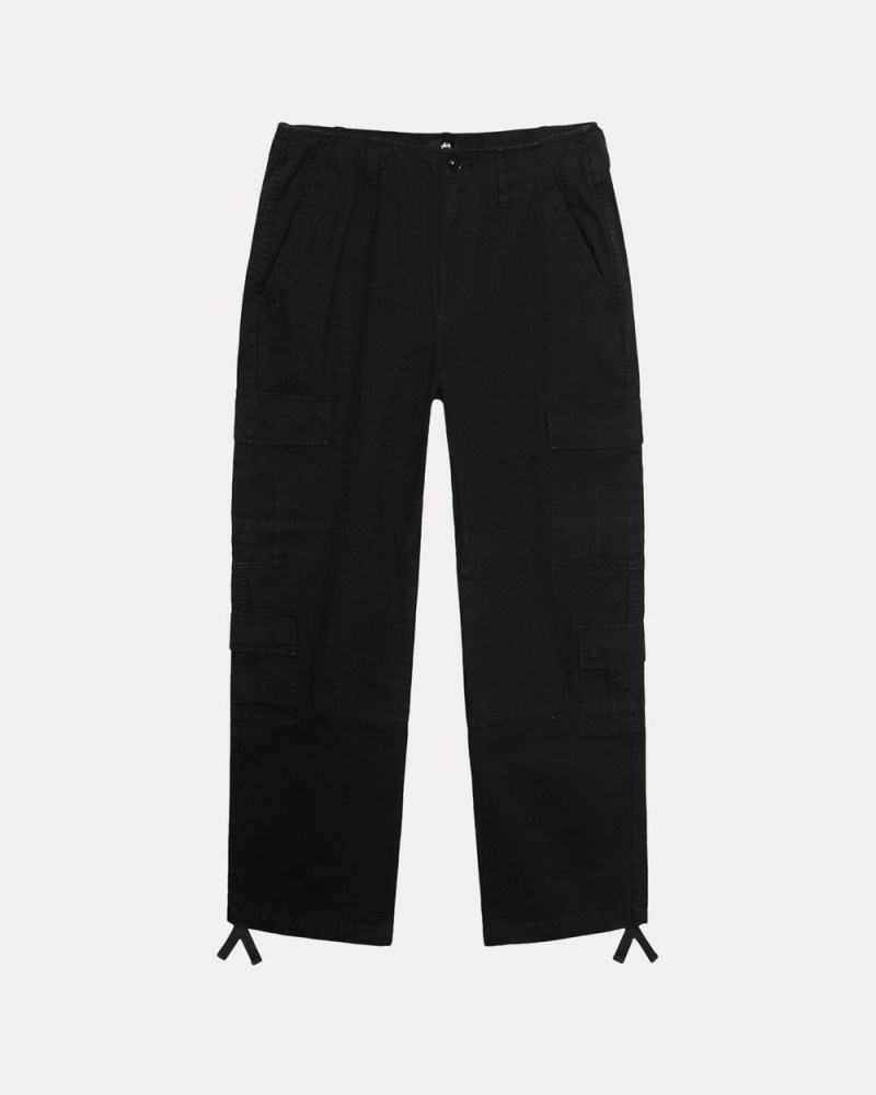 Stüssy Surplus Cargo Ripstop Pánské AE70-4010Q8 | Stussy Kalhoty Černé