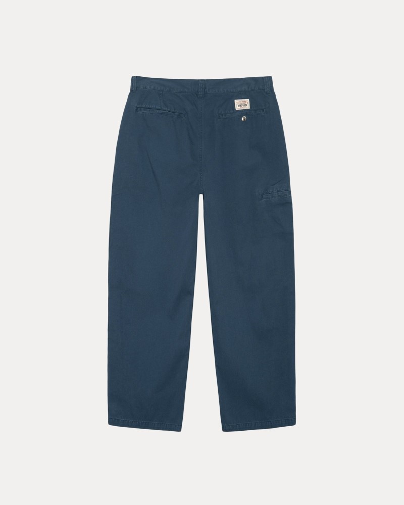 Stüssy Workgear Trouser Twill Pánské YQ19-6329N6 | Stussy Kalhoty Tmavě Blankyt