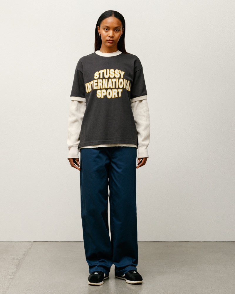 Stüssy Workgear Trouser Twill Pánské YQ19-6329N6 | Stussy Kalhoty Tmavě Blankyt