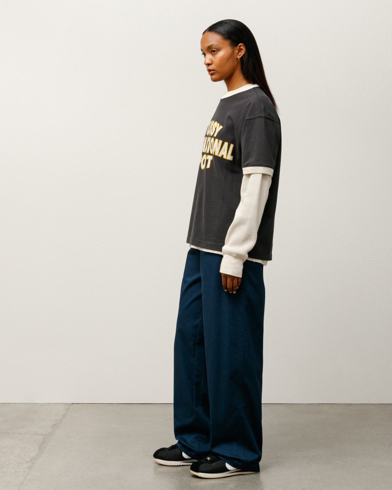 Stüssy Workgear Trouser Twill Pánské YQ19-6329N6 | Stussy Kalhoty Tmavě Blankyt