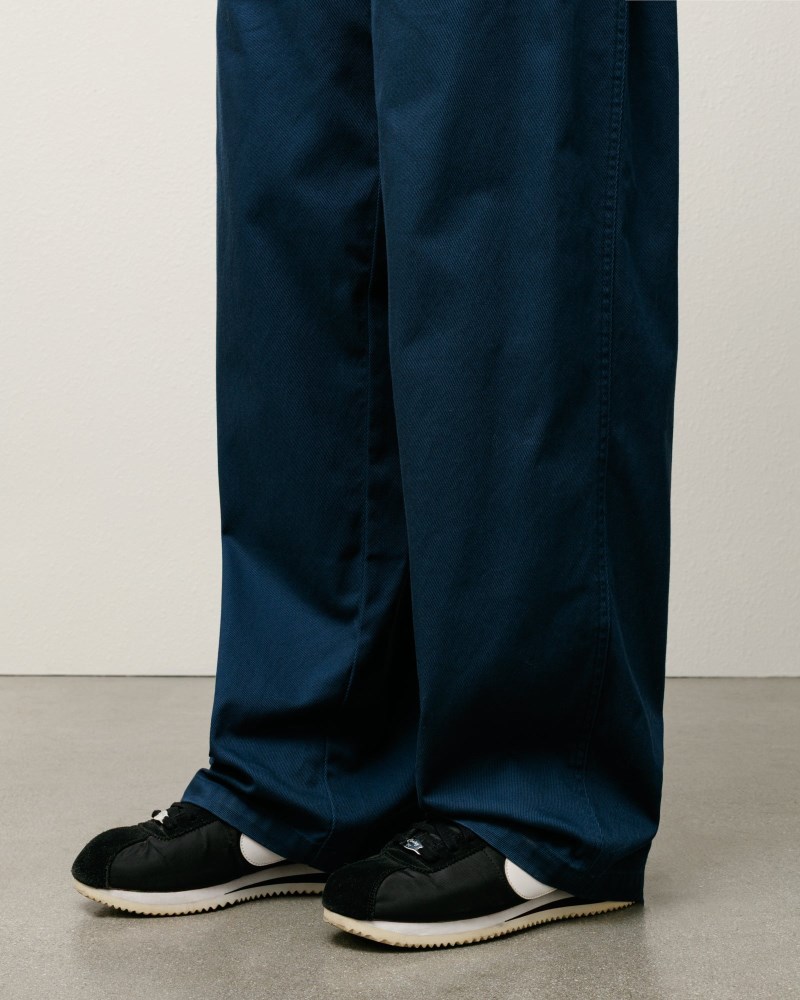 Stüssy Workgear Trouser Twill Pánské YQ19-6329N6 | Stussy Kalhoty Tmavě Blankyt
