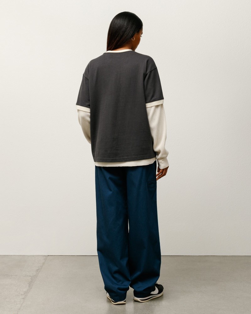 Stüssy Workgear Trouser Twill Pánské YQ19-6329N6 | Stussy Kalhoty Tmavě Blankyt