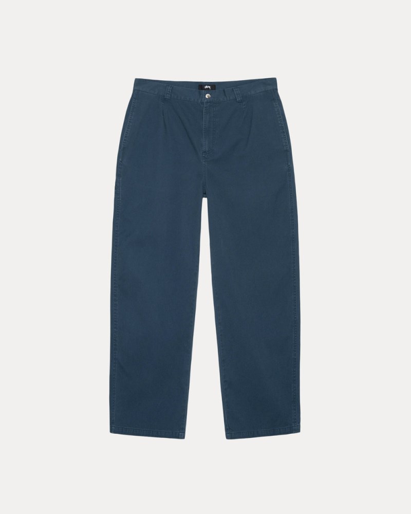 Stüssy Workgear Trouser Twill Pánské YQ19-6329N6 | Stussy Kalhoty Tmavě Blankyt