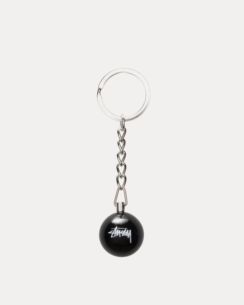 Stüssy 8 Ball Keychain Pánské JN46-9006J7 | Stussy Klíčenky Černé