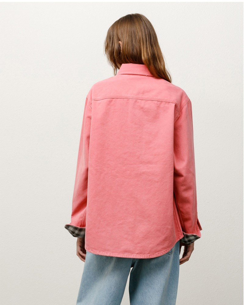 Stüssy Heavy Washed Canvas Shirt Pánské TP23-1013V4 | Stussy Košile Koralove
