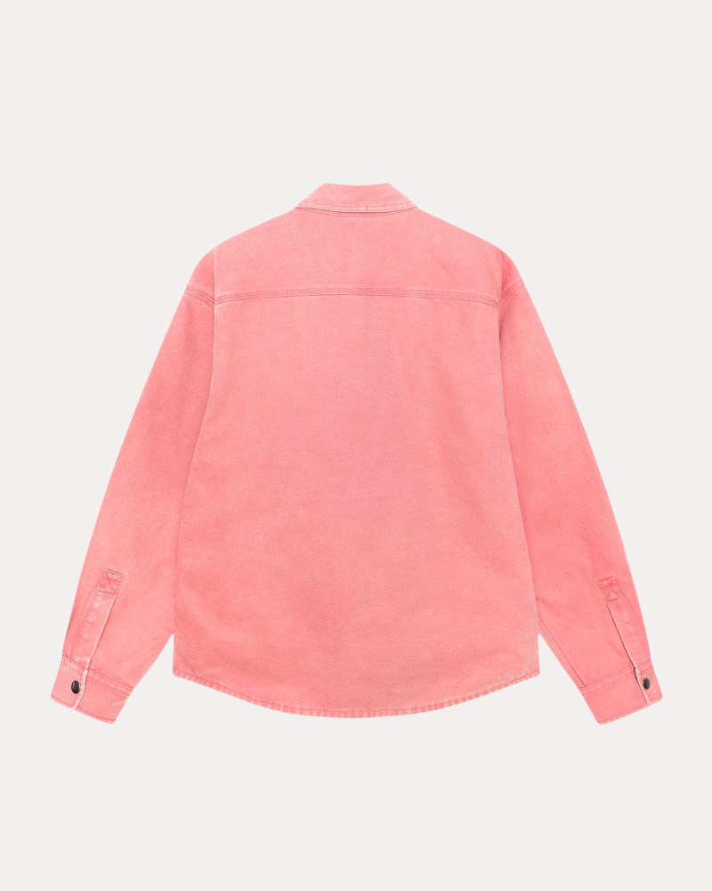 Stüssy Heavy Washed Canvas Shirt Pánské TP23-1013V4 | Stussy Košile Koralove