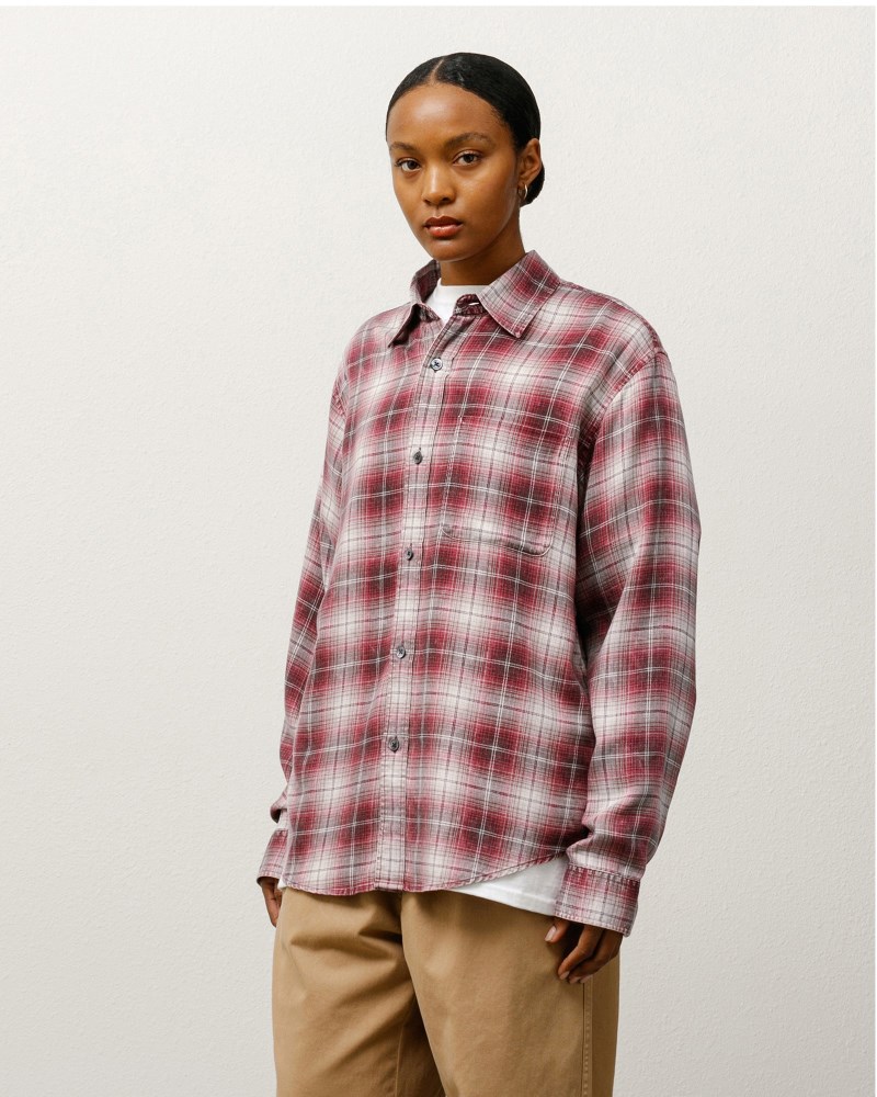 Stüssy Matthew Printed Shirt Pánské VN38-0978E3 | Stussy Košile Růžové